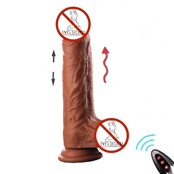 Thrusting Silicone Dildo Vibrators with Remote Control / Realistic Masturbators / Adult Sex Toys - EVE's SECRETS